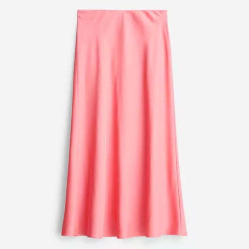 J. Crew Silk Midi Skirt